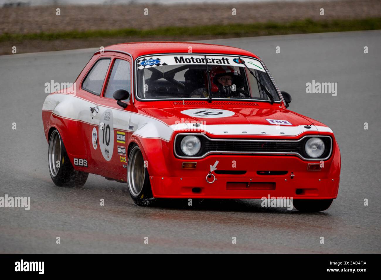 #10 Peter Vögele (CH) Ford Escort Rs 1600/1974 - Heritage Touring Cup, lors de la Peter Auto Espiritu de Montjuic, au circuit de Barcelona-Catalunya, Banque D'Images