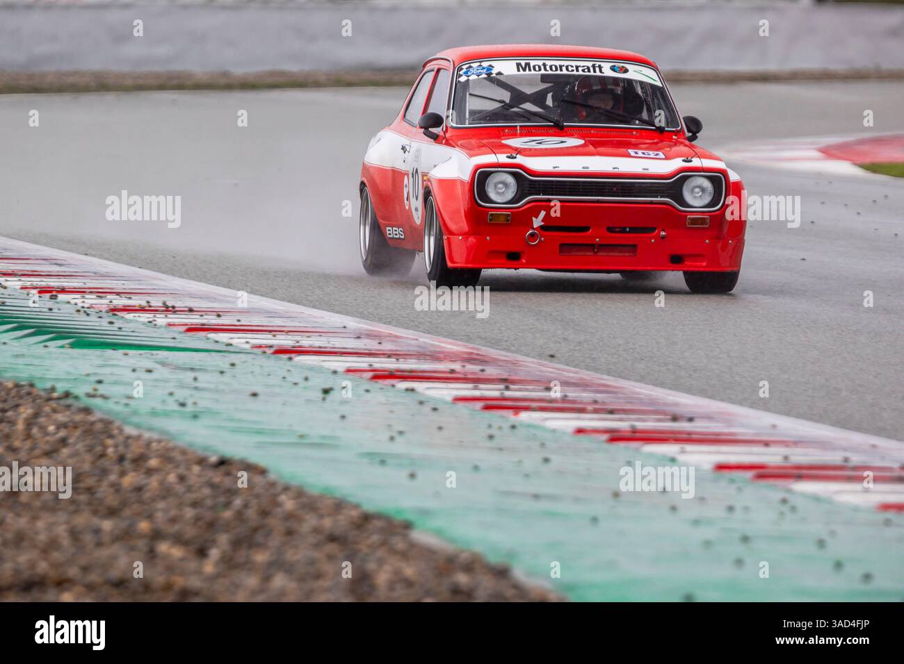 #10 Peter Vögele (CH) Ford Escort Rs 1600/1974 - Heritage Touring Cup, lors de la Peter Auto Espiritu de Montjuic, au circuit de Barcelona-Catalunya, Banque D'Images