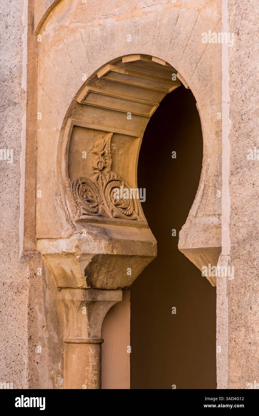 Alcazaba et Château de Gibralfaro sur le mont Malaga au-dessus de la vieille ville, Malaga, Espagne. Banque D'Images