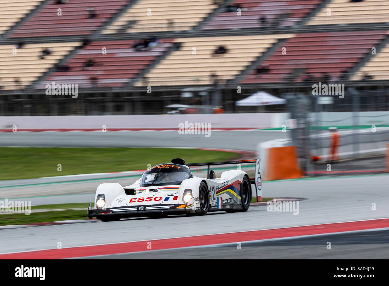 #2 Mr John of B (FR) Peugeot 905 Evo 1 bis/1992 - Group C Racing, lors du Peter Auto Espiritu de Montjuic, circuit de Barcelona-Catalunya, Montm Banque D'Images