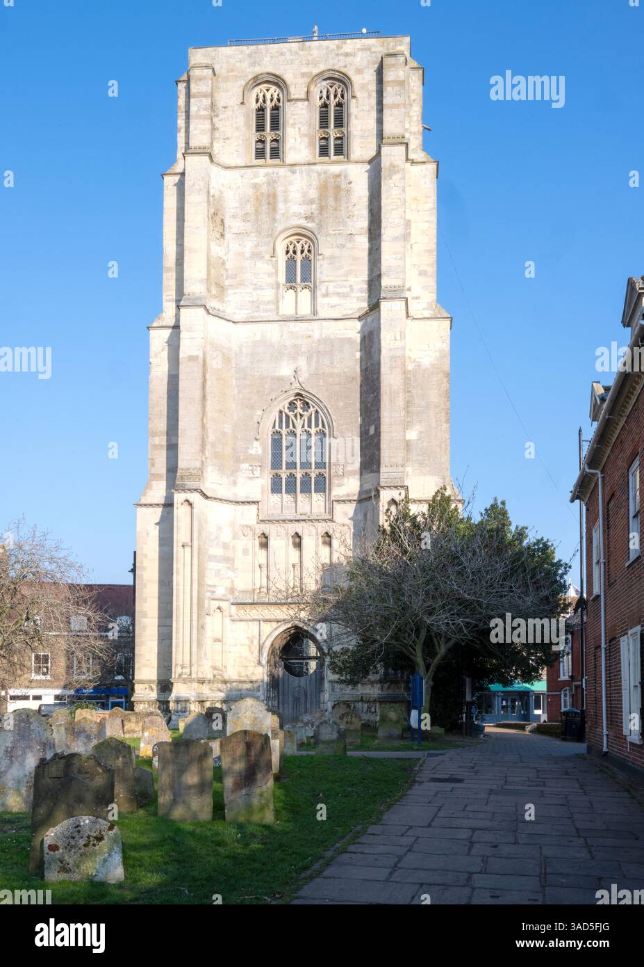 Beccles Bell Tower, The Walk, Beccles, Suffolk, East Anglia, Angleterre, Royaume-Uni - édifice classé grade I Banque D'Images