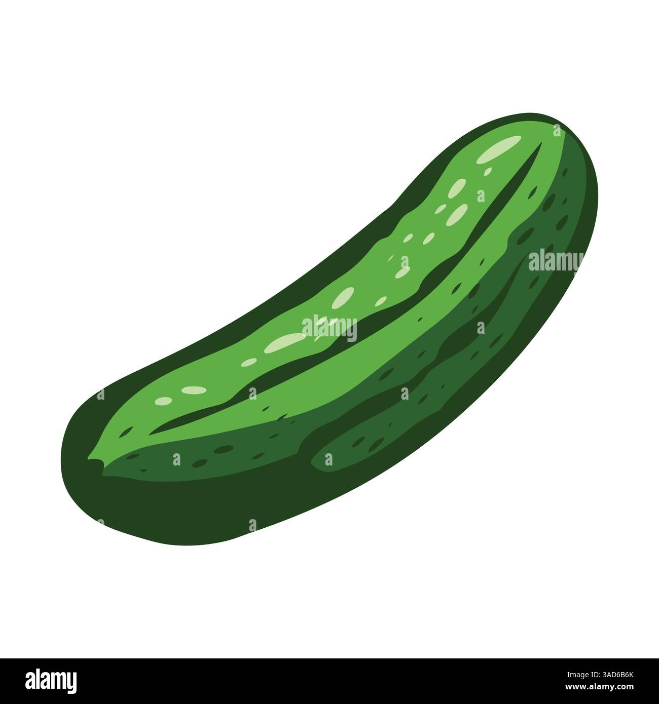 Illustration vectorielle de concombre mariné. Design simple et isolé, parfait pour les graphiques, les emballages et les visuels de recettes liés aux aliments. Illustration de Vecteur Illustration vectorielle de concombre mariné. Design simple et isolé, parfait pour les graphiques, les emballages et les visuels de recettes liés aux aliments. Illustration de Vecteur