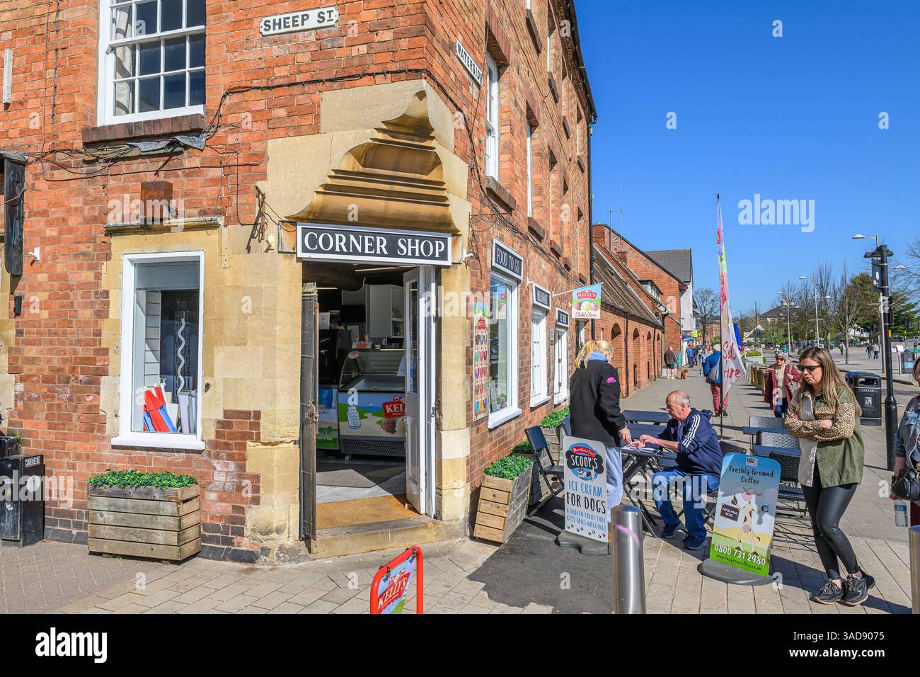 Corner Shop, Stratford upon Avon, demeure de William Shakespeare. Banque D'Images