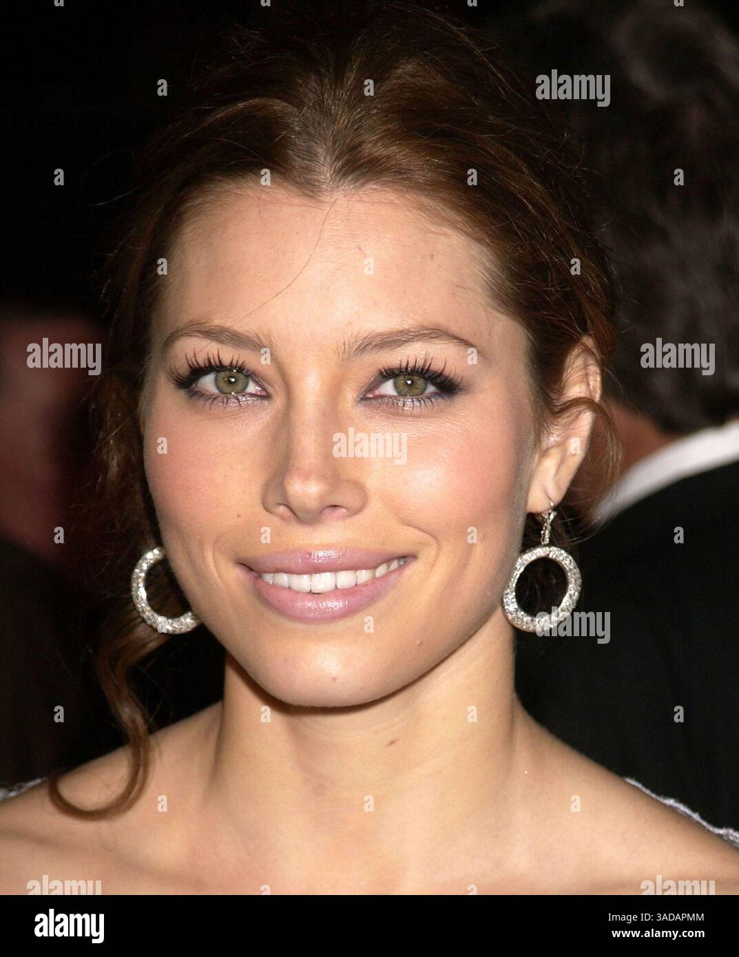 15 octobre 2003 ; Los Angeles, CA, États-Unis ; L'actrice JESSICA BIEL lors de la première mondiale du massacre à la tronçonneuse du Texas au Graumans Chinese Theatre à Hollywood. (Crédit image : Paul Fenton/ZUMAPRESS.com) Banque D'Images