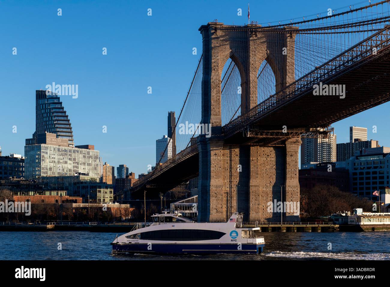 Pont de Brooklyn, New York City Banque D'Images