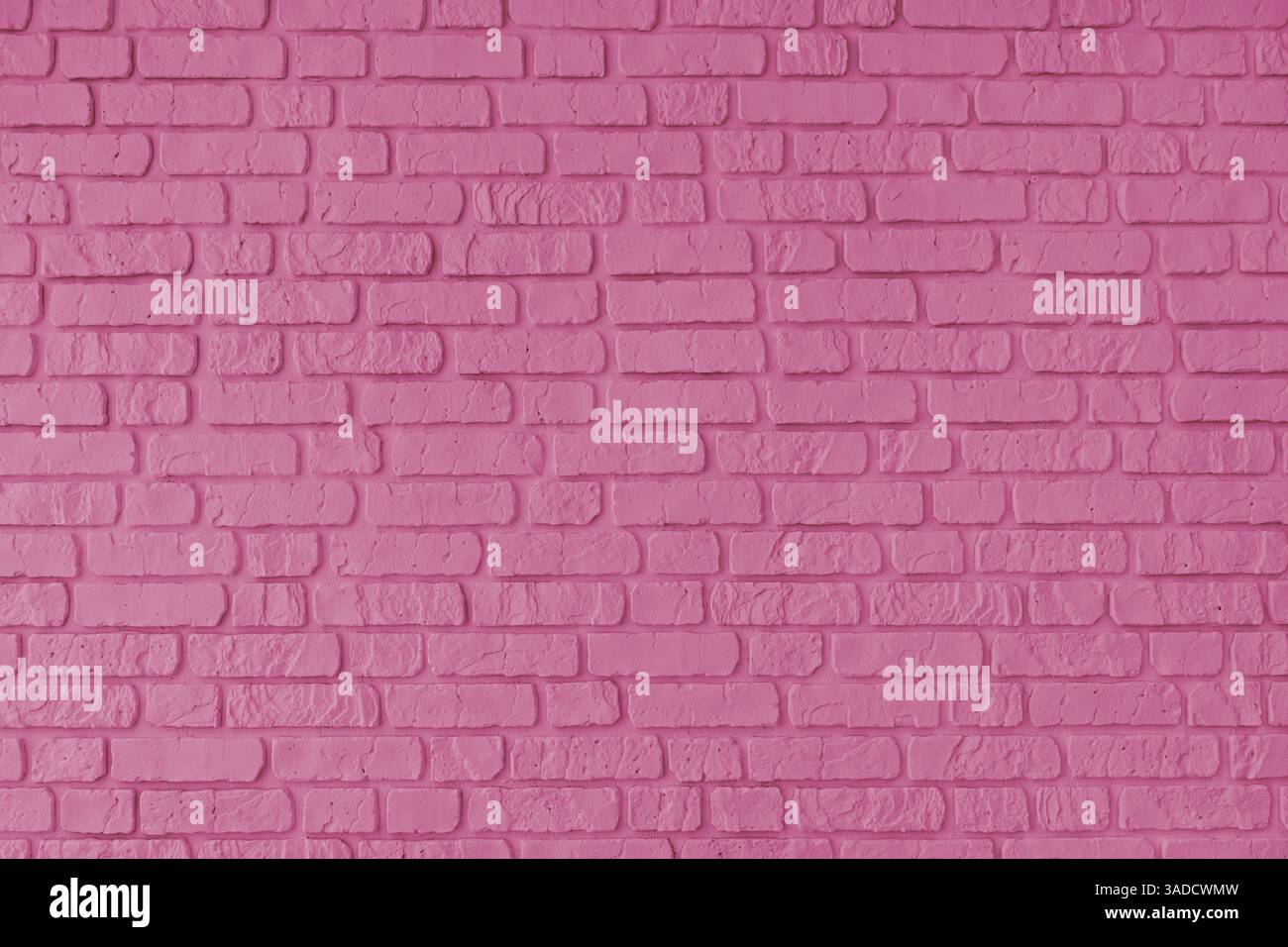 Couleur rose peint vieille texture de mur de briques, bâtiment de brique d'architecture, maçonnerie de la structure de blocs de pierre. Élément de conception, papier peint, horizontal b Banque D'Images