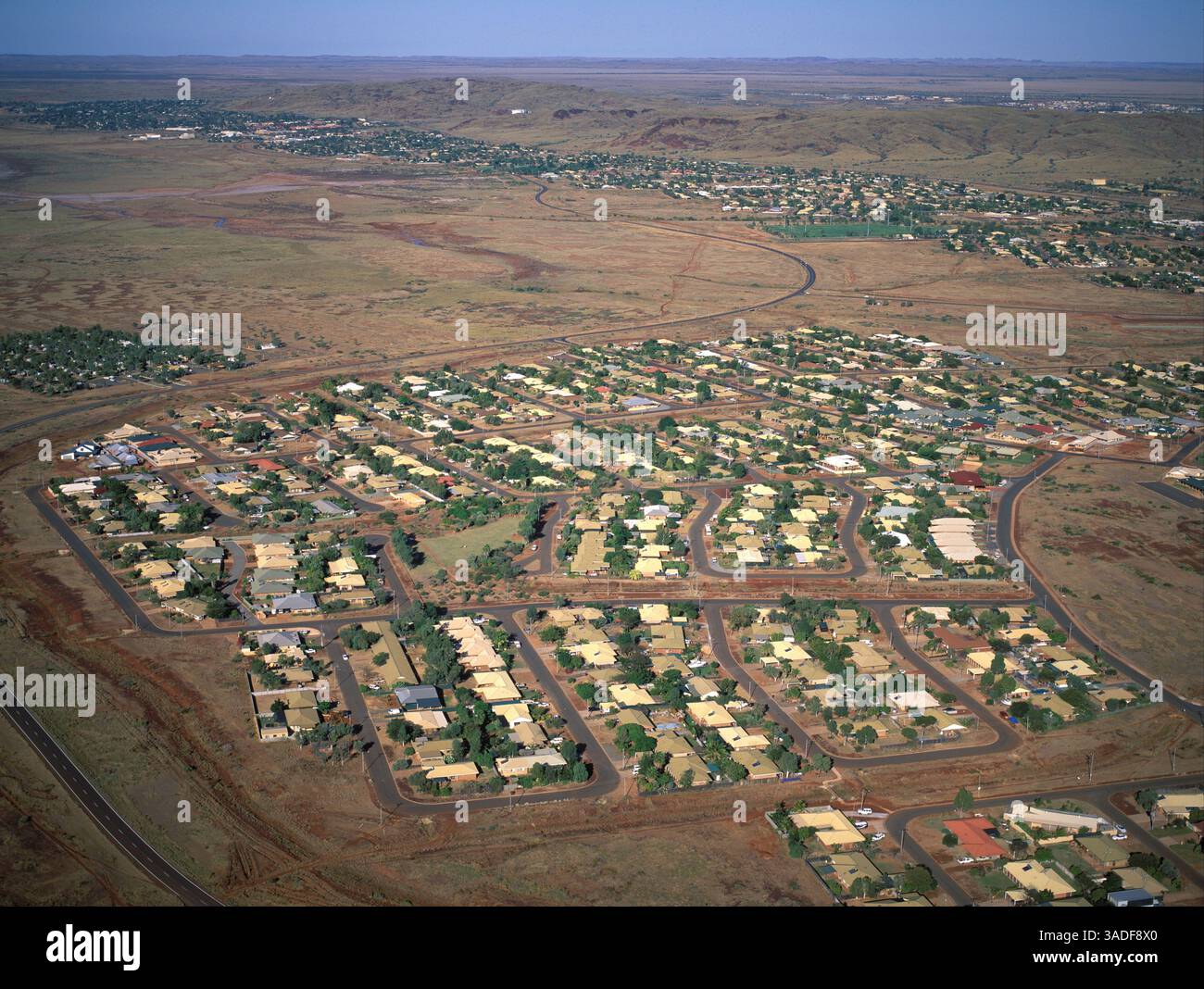 La ville de Karratha, en Australie occidentale, dans la région de Pilbara. Banque D'Images
