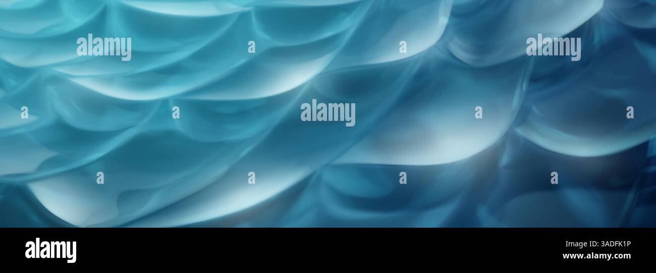 Illustration vectorielle d'une composition dynamique d'ondes bleu clair, créant un sentiment de mouvement et de profondeur. Le design minimaliste est idéal pour backgroun Illustration de Vecteur