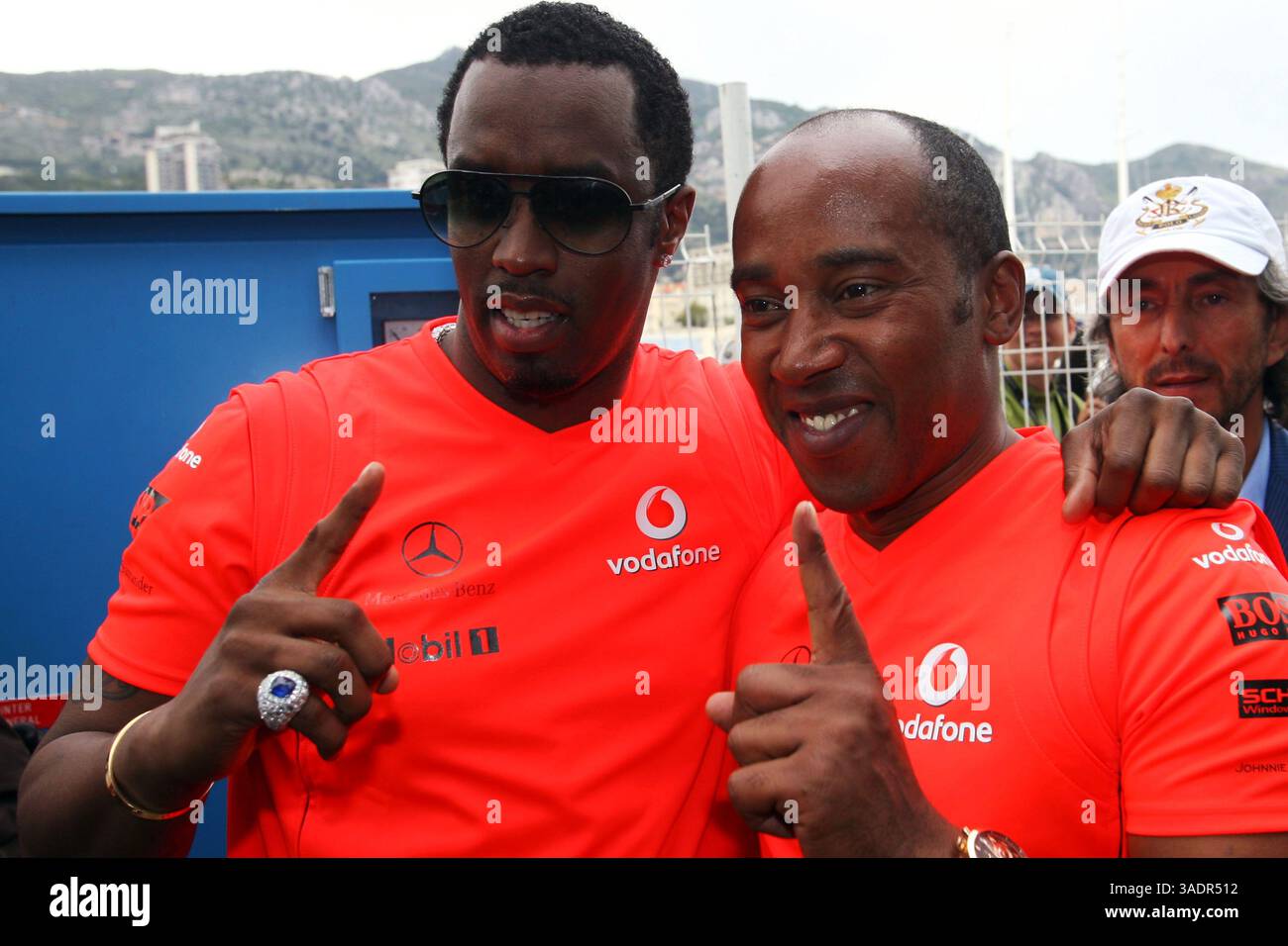 De gauche à droite) : P Diddy / Puff Daddy / Sean Combes (crédit image : Sutton Motorsports/ZUMAPRESS.com) Banque D'Images