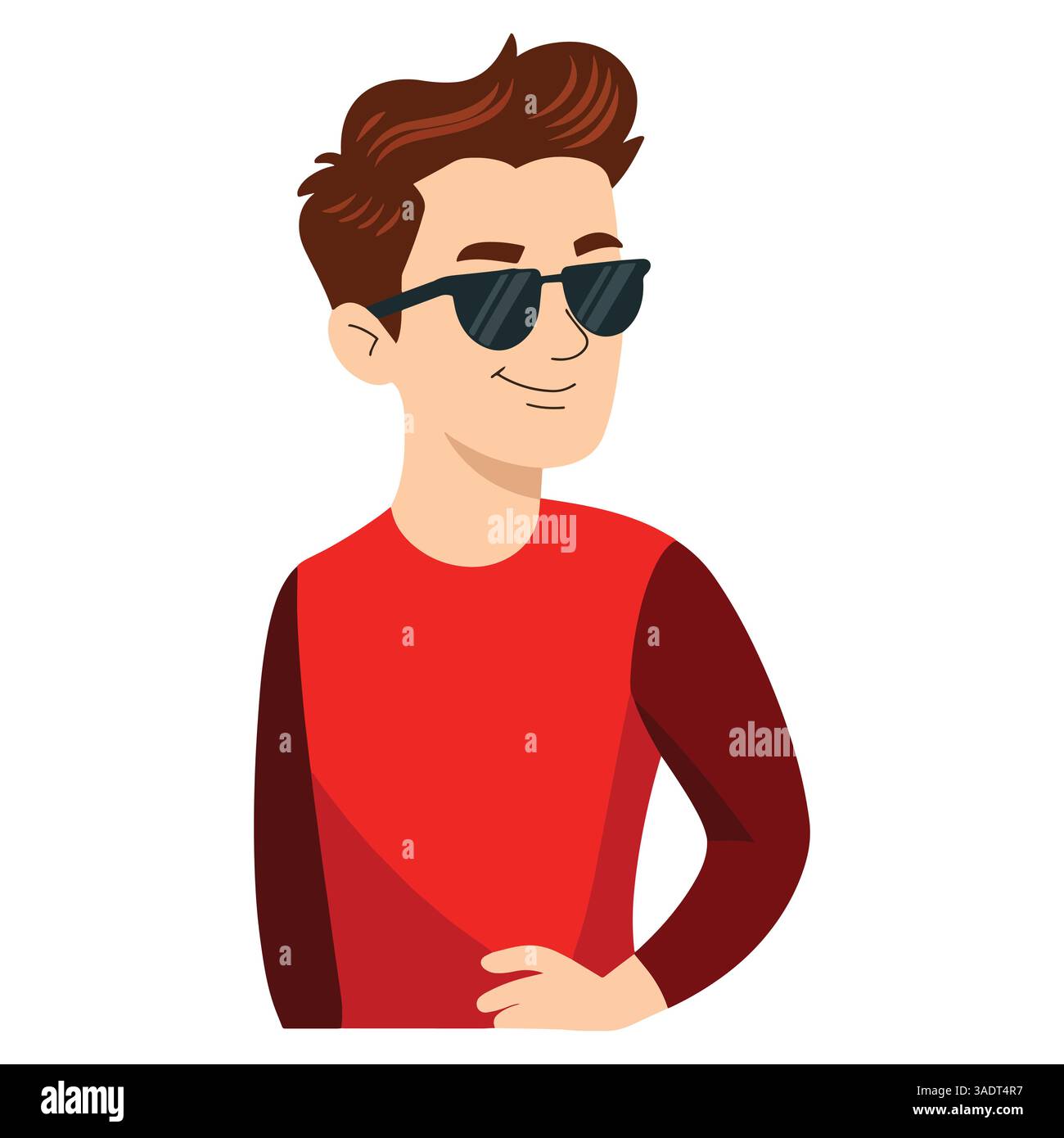 Jeune homme avec des lunettes de soleil, illustration vectorielle. Design élégant et cool, parfait pour les concepts de personnages modernes et tendance et les avatars. Idéal pour la mode, Illustration de Vecteur Jeune homme avec des lunettes de soleil, illustration vectorielle. Design élégant et cool, parfait pour les concepts de personnages modernes et tendance et les avatars. Idéal pour la mode, Illustration de Vecteur