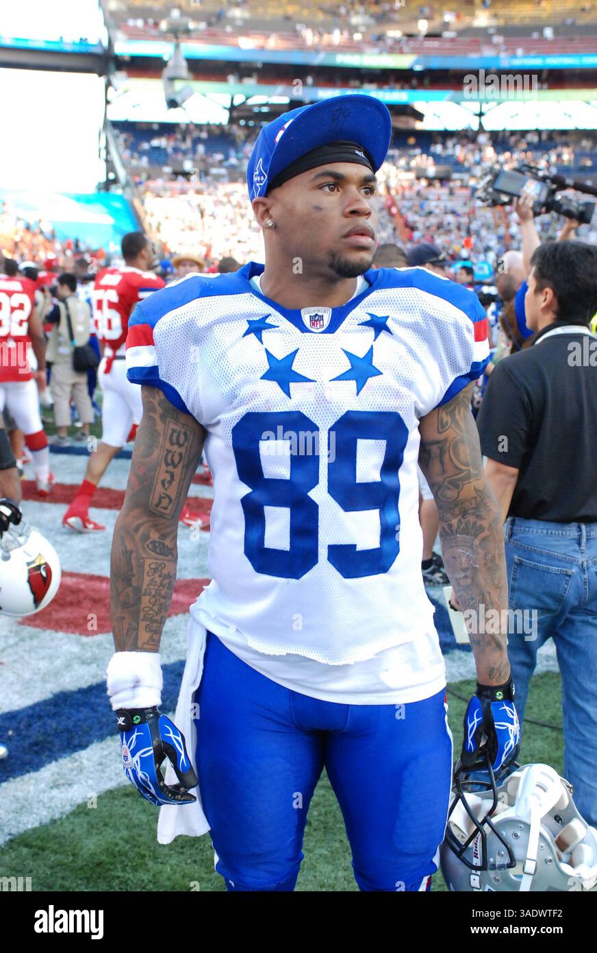 29 janvier 2012 : Steve Smith #89 lors du match de la conférence américaine de football contre la conférence nationale de football à Honolulu au stade Aloha. (Crédit image : © Jason Pohuski/Cal Sport Media/ZUMAPRESS.com) Banque D'Images