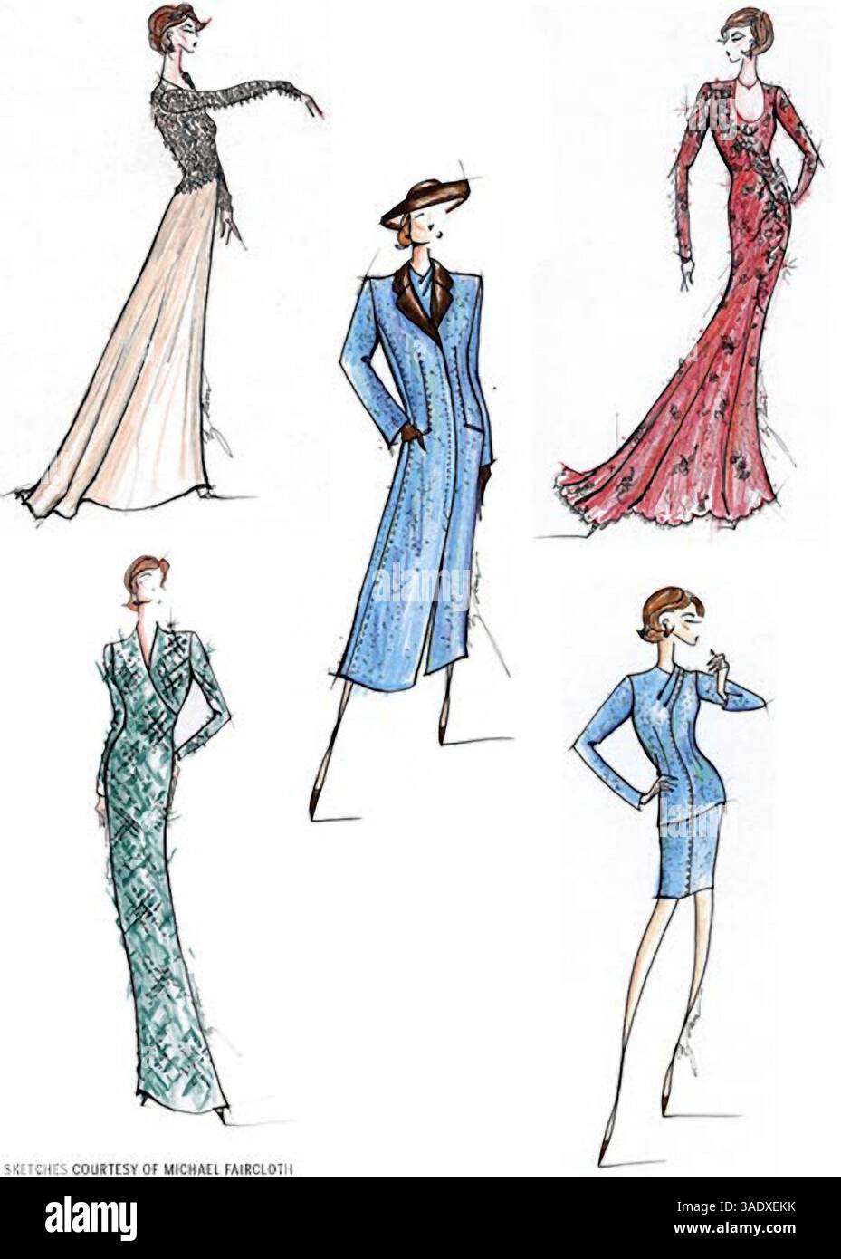 05 janv. 2001 ; Dallas, Texas, États-Unis ; modèles de robe pour la nouvelle première dame Laura Bush par le designer Michael Fairfabric.. (Crédit image : J. Allen Hansley/ZUMAPRESS.com) Banque D'Images