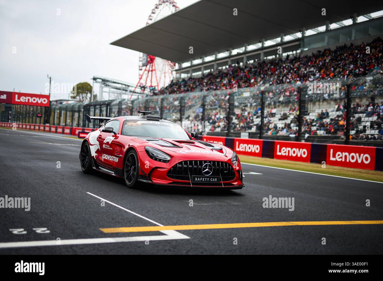 FIA Mercedes-AMG GT Black Series Safety car lors du Grand Prix du Japon de formule 1 Lenovo 2025, 3ème manche du Championnat du monde de formule 1 FIA 2025 du 4 au 6 avril 2025 sur le circuit de Suzuka, à Suzuka, au Japon Banque D'Images