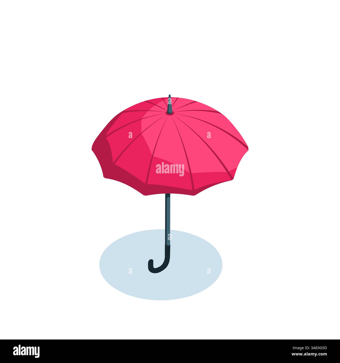 icône de parapluie ouvert isométrique en couleur sur un fond blanc, une protection fiable contre les intempéries ou dans les affaires Illustration de Vecteur