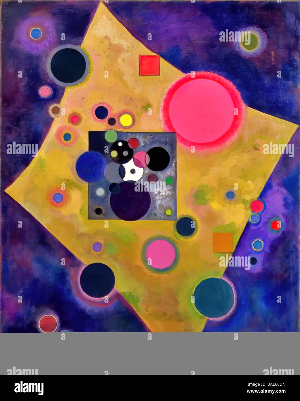 Accent en Rose, 1926 – Wassily Kandinsky Illustration de Vecteur