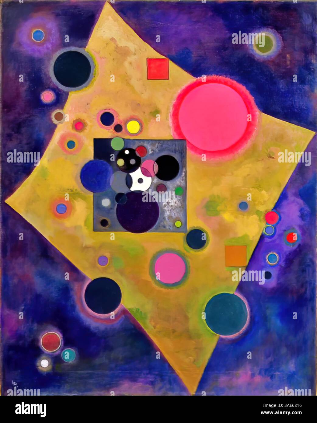 Accent en Rose, 1926 – Wassily Kandinsky Illustration de Vecteur