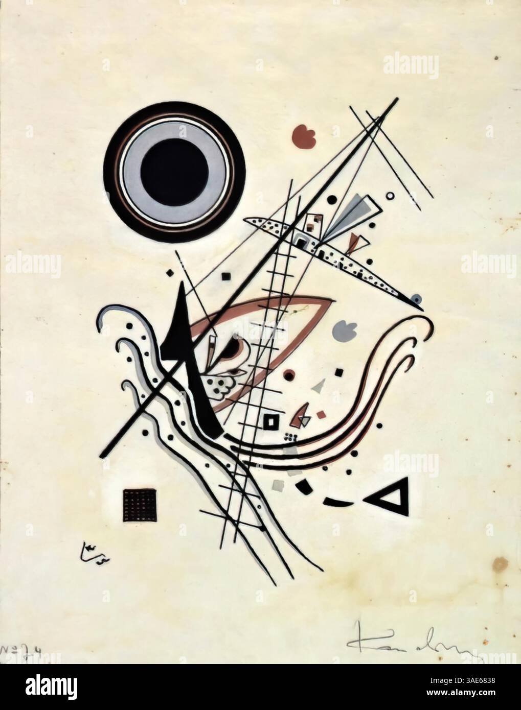 Bleu, 1922 – Wassily Kandinsky Illustration de Vecteur