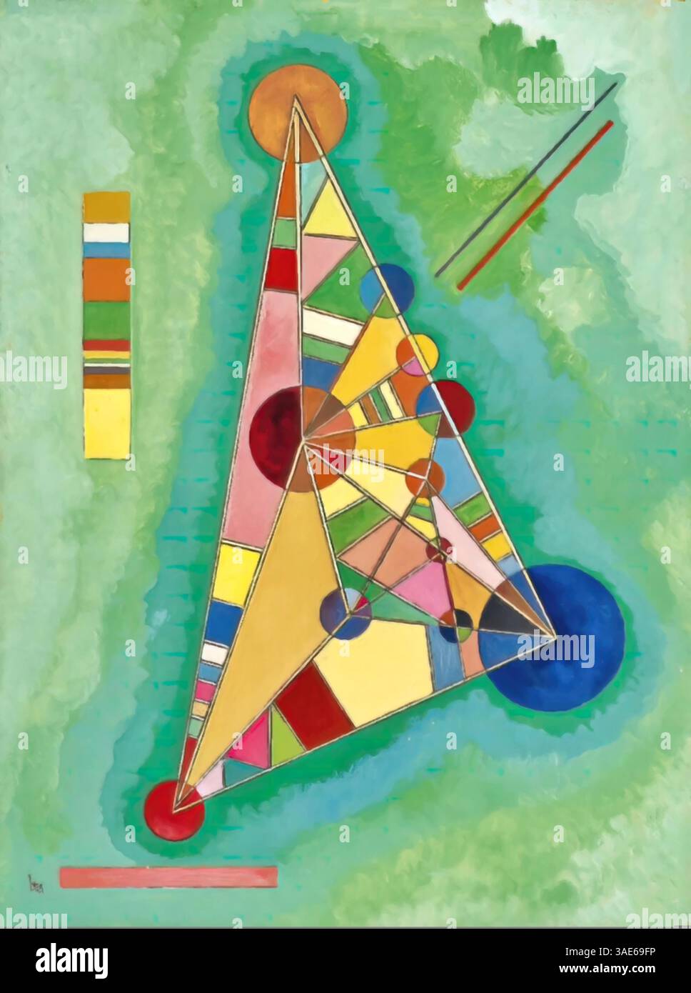 Coloré dans le triangle, 1911 – Wassily Kandinsky Illustration de Vecteur