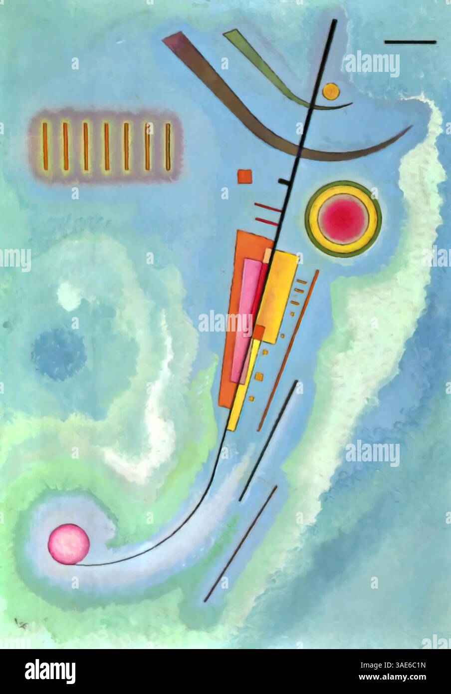 Leger, Art abstrait, 1930 – Wassily Kandinsky Illustration de Vecteur Leger, Art abstrait, 1930 – Wassily Kandinsky Illustration de Vecteur