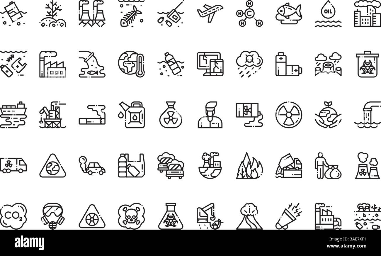 Collection d'icônes vectorielles de haute qualité avec contour modifiable. Idéal pour les projets professionnels et créatifs Illustration de Vecteur