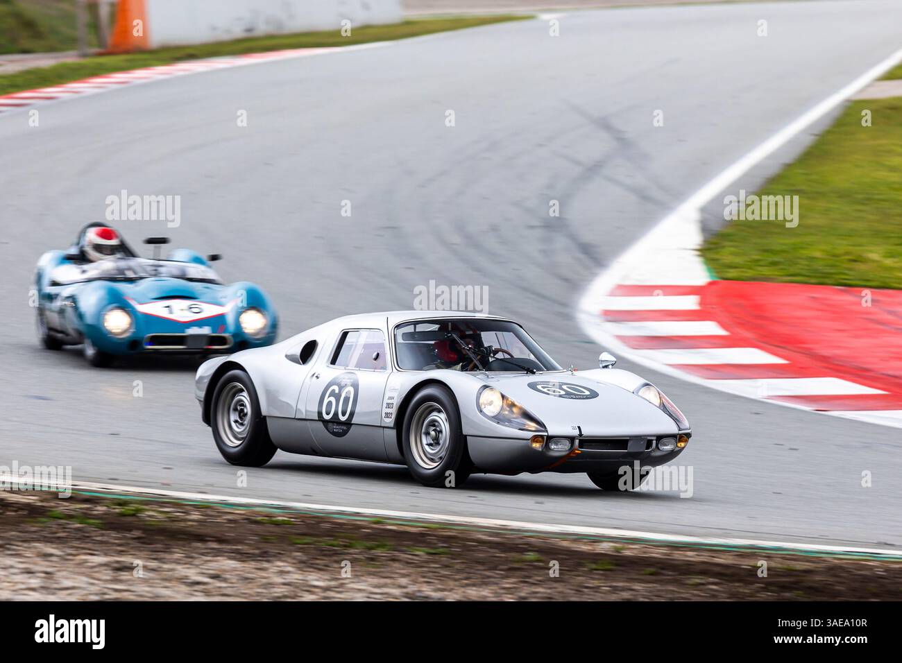 #60 Peter Vögele (CH) Porsche 904 Carrera GTS 1964 - The Gentlemen Challenge, lors du Peter Auto Espiritu de Montjuic, sur le circuit de Barcelona-Cata Banque D'Images