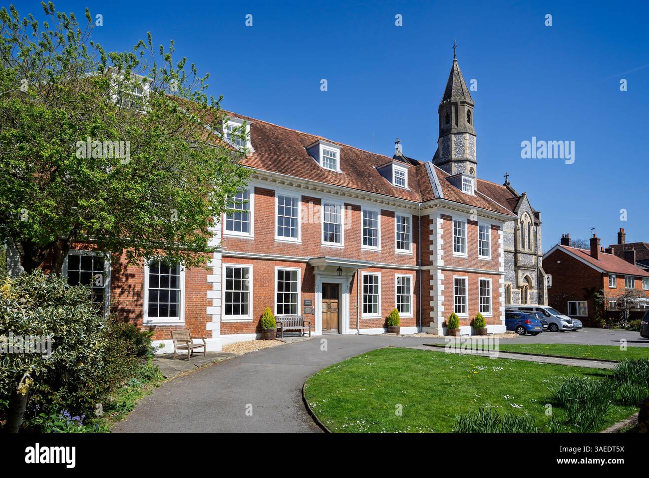 Le bâtiment de la Royal School of Church Music à The Close, Salisbury, Royaume-Uni, le 6 avril 2025 Banque D'Images