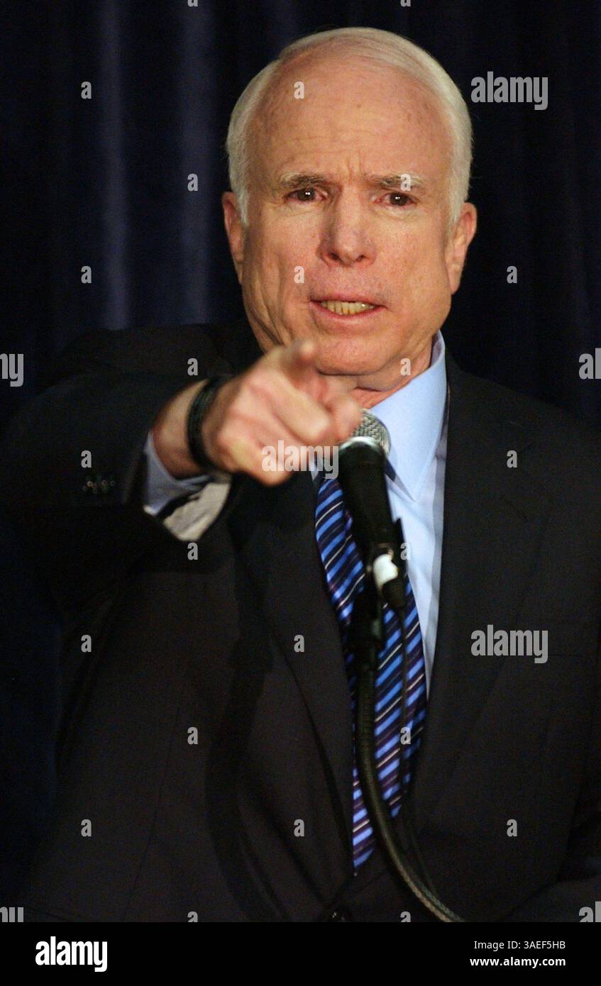 28 mai 2008 - Hollywood, Californie, États-Unis - candidat républicain à la présidence JOHN MCCAIN (crédit image : Rich Schmitt/ZUMAPRESS.com) Banque D'Images