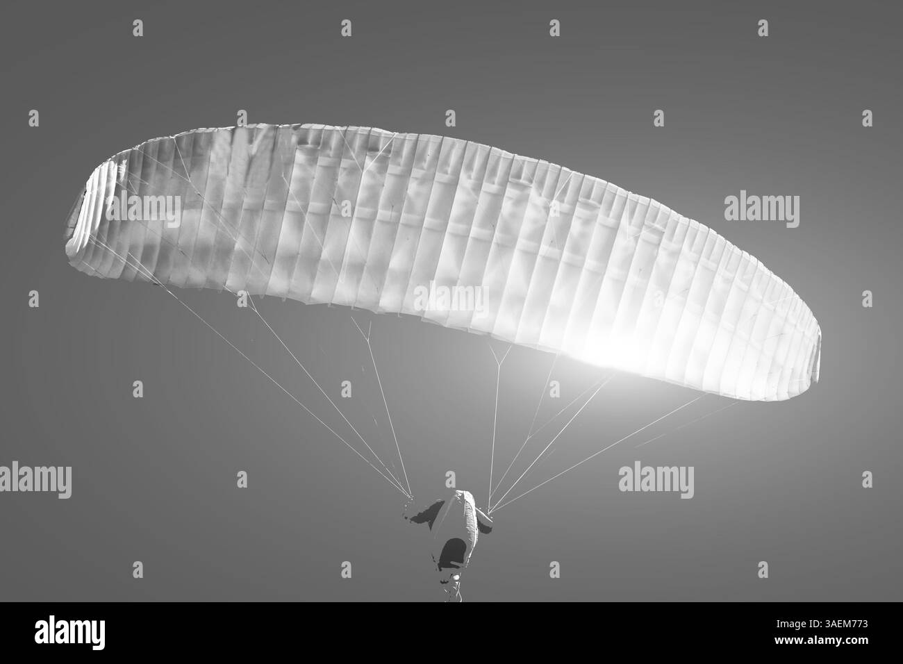 Parapente sur la côte danoise de la mer du Nord près de Lokken Banque D'Images