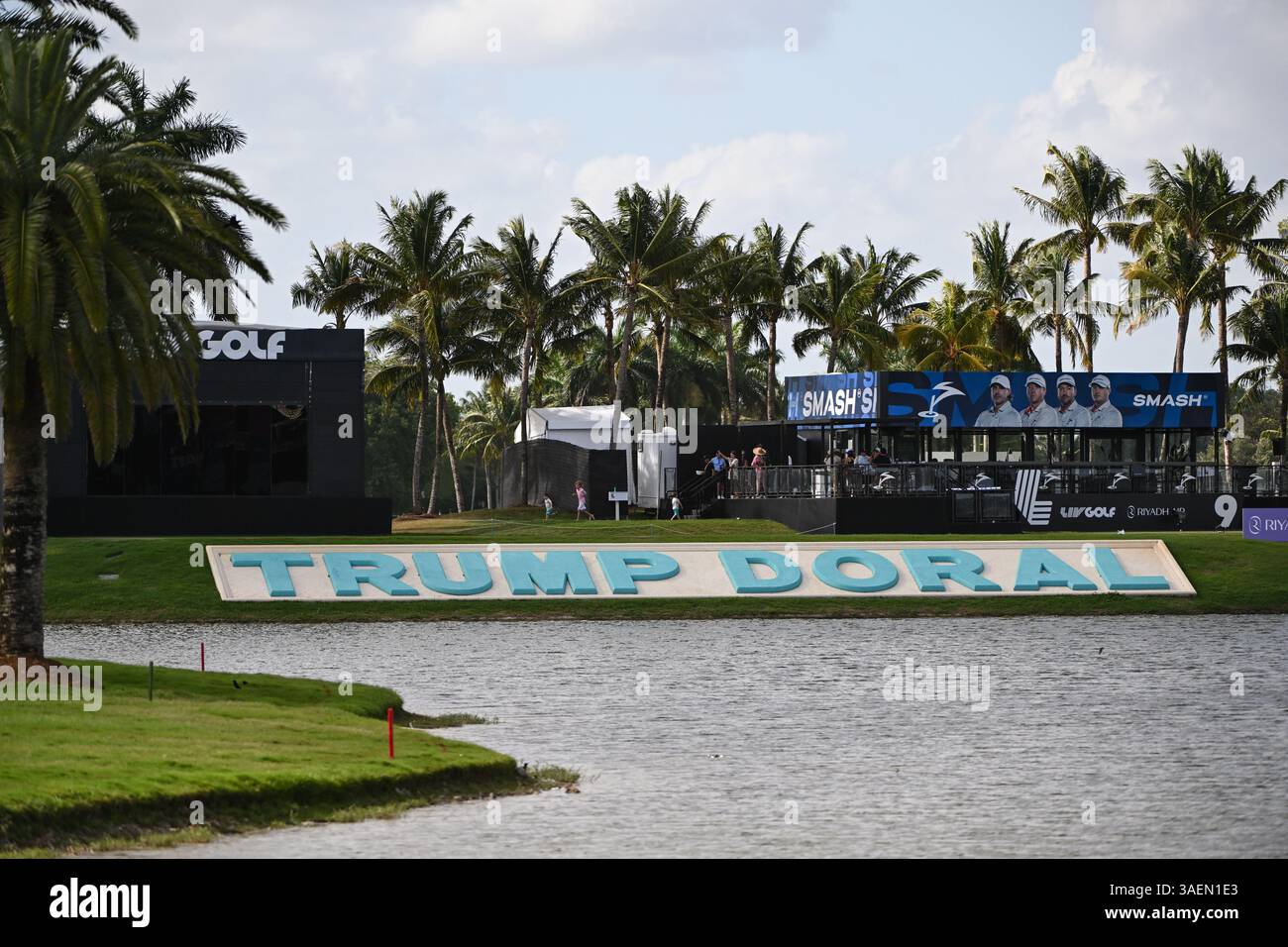 Doral, États-Unis. 06 avril 2025. Ambiance lors de la dernière journée du LIV Golf Invitational 2025 - Miami au Trump National Golf course le 6 avril 2025 à Doral, Floride. (Photo de JC Ruiz/Sipa USA) crédit : Sipa USA/Alamy Live News Banque D'Images