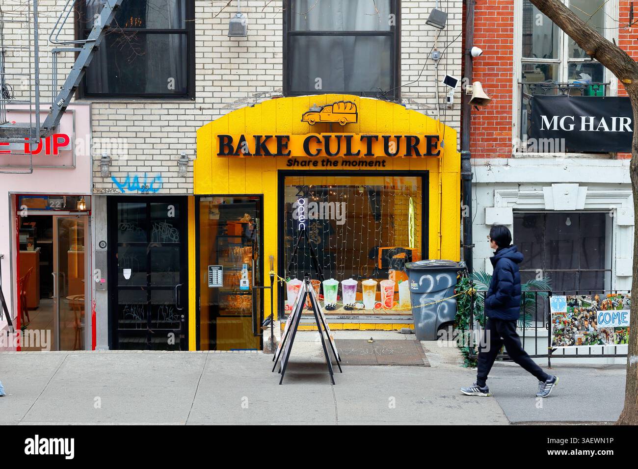 Bake culture 貝肯庄, 22 St Marks PL, New York, NYC photo d'une franchise de boulangerie chinoise taïwanaise dans le quartier East Village de Manhattan. Banque D'Images