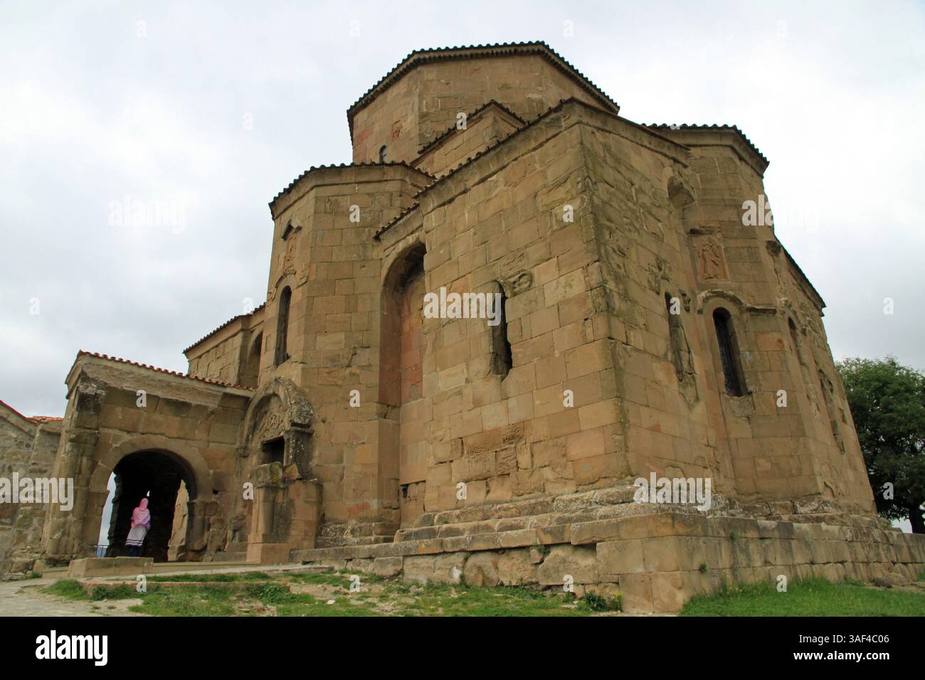 Monastère de Jvari, monastère de la Croix, monastère orthodoxe géorgien du sixième siècle près de Mtskheta, Géorgie Banque D'Images
