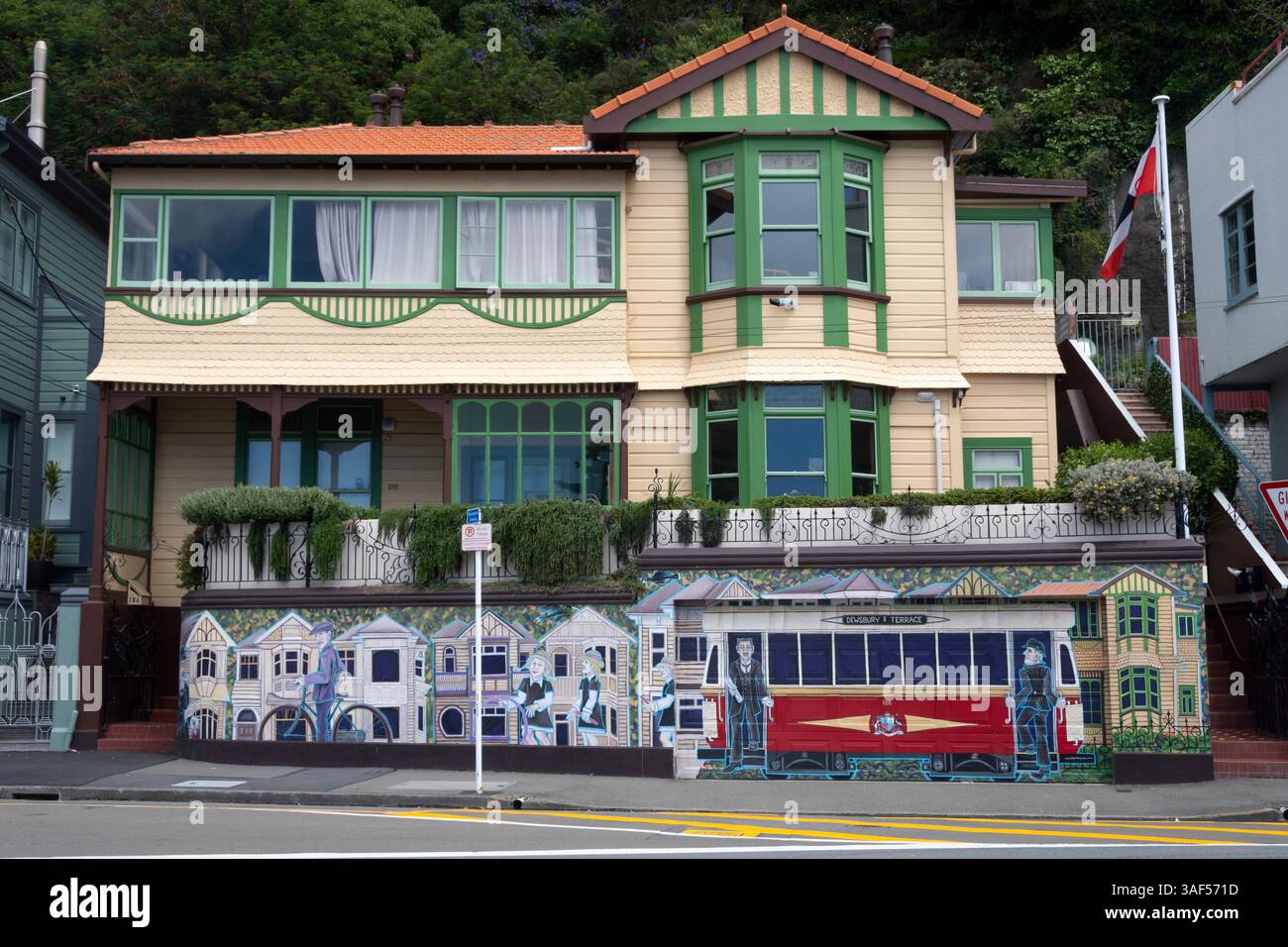 Victoria House, Oriental Bay, Wellington, Île du Nord, Nouvelle-Zélande Banque D'Images
