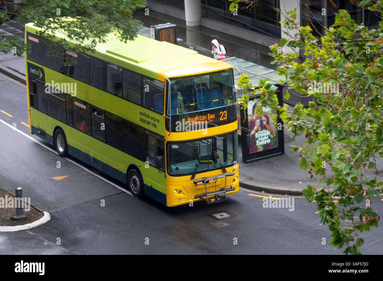 Bus à Wellington, Île du Nord, Nouvelle-Zélande Banque D'Images