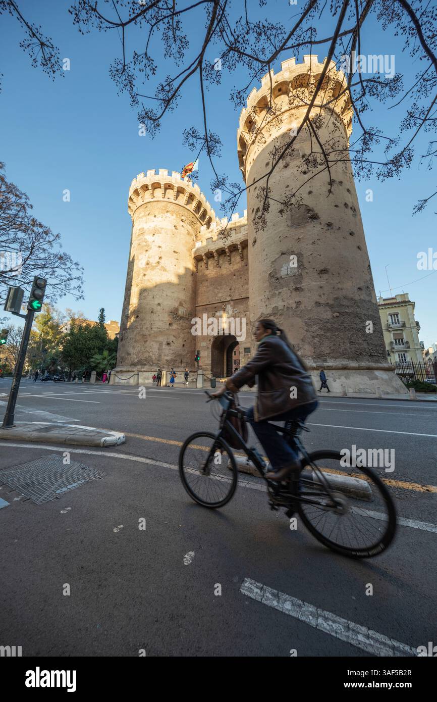 Quart Towers, Valence, Espagne, Europe Banque D'Images