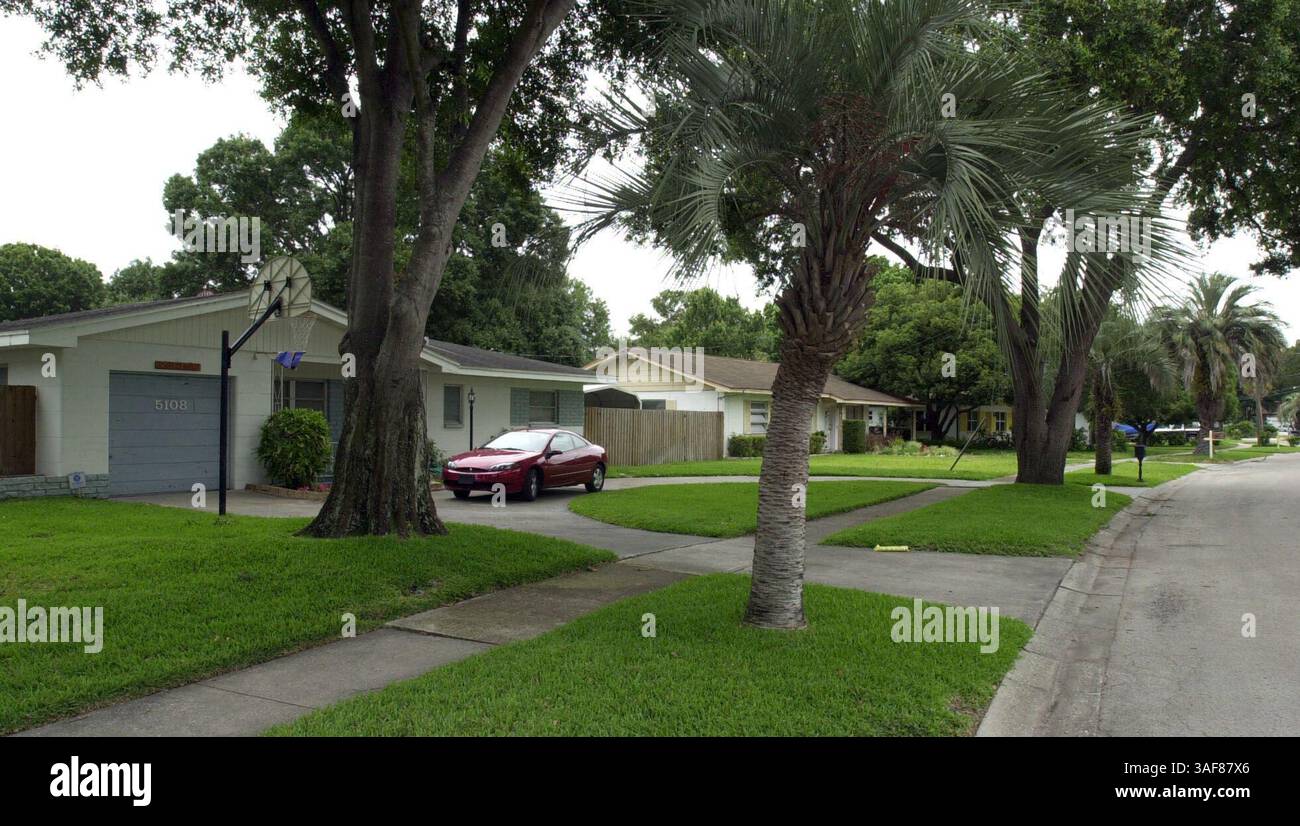 TP 121829 - - LIVRER À : North Pinellas horaires - - 5/2/2001 East Lake - - INFORMATION SUR LA LÉGENDE : Vinson Drive dans East Lake Park..VEUILLEZ NOTER QU'IL Y A AUSSI DES ANTENNES PAR SKIP O'ROURKE. Info de la demande de photo : le reporter Rob Farley raconte l'histoire de deux lacs de l'est : un lac est nouveau, riche et en croissance à Pinellas et un lac est plus vieux, en diminution et plus pauvre dans le comté de Hillsborough. Il se rendra à Tampa mercredi pour faire le tour de la région de East Lake/Orient Park et parler aux habitants. Nous cherchons probablement une sorte de metteur en scène. - - Times photo- Thomas M. Goethe - - histoire par : Rob Farley Banque D'Images