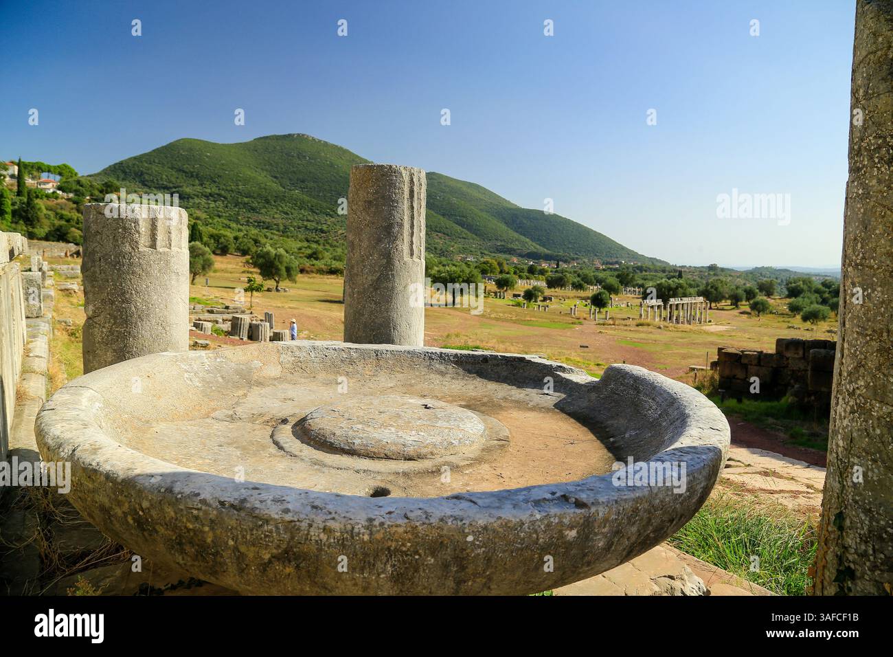 Messène antique, Péloponnèse, Grèce. Banque D'Images