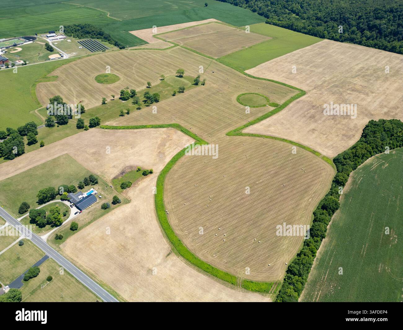 Seip Earthworks, Hopewell culture National Historical Park, Chillicothe, OH 45601 Banque D'Images