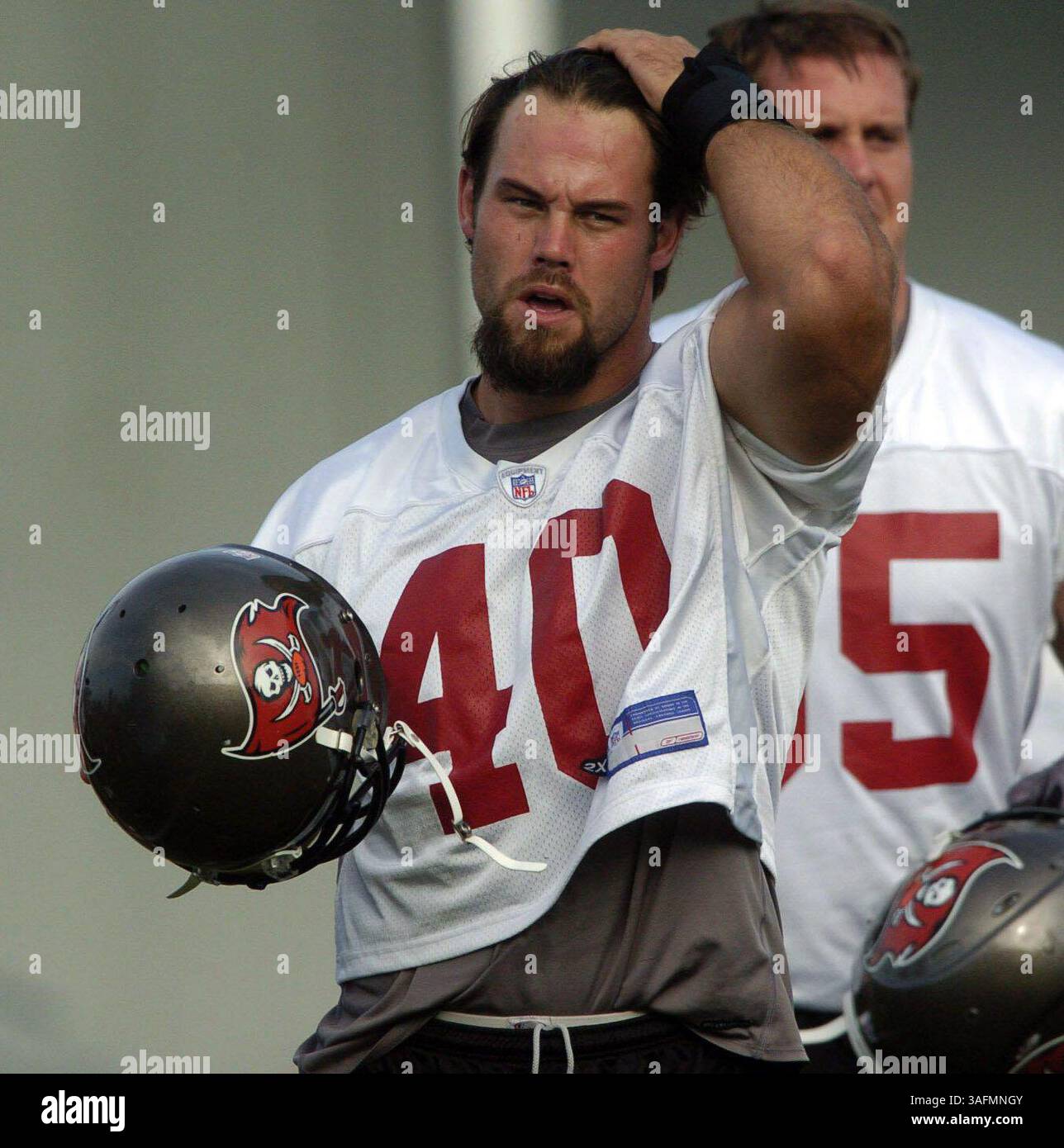 Camp de football Buccaneer de Tampa Bay au Disney Wide World of Sports. Les photos ont été prises samedi (08/1/04). Les pièces D'identité proviennent de la liste officielle.***photo 3. Mike Alstott (crédit image : St Petersburg Times/ZUMAPRESS.com) Banque D'Images