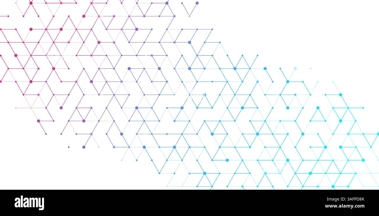 Soins de santé modernes ou conception de fond médical. Concept d'innovation en soins de santé. Bannière Web d'en-tête horizontale. Fond géométrique abstrait avec Illustration de Vecteur