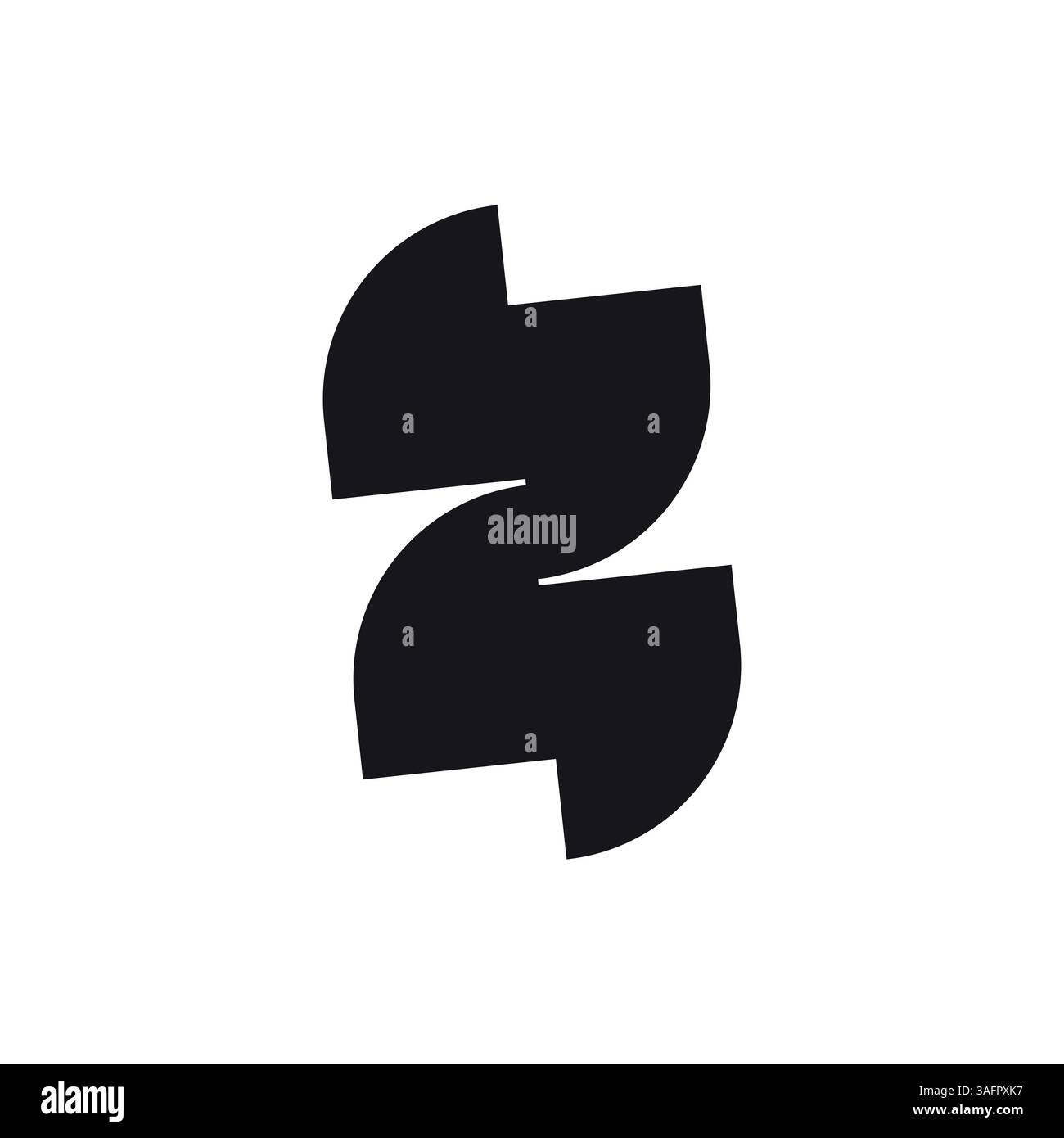 Lettre initiale minimaliste Z logo Design Illustration de Vecteur