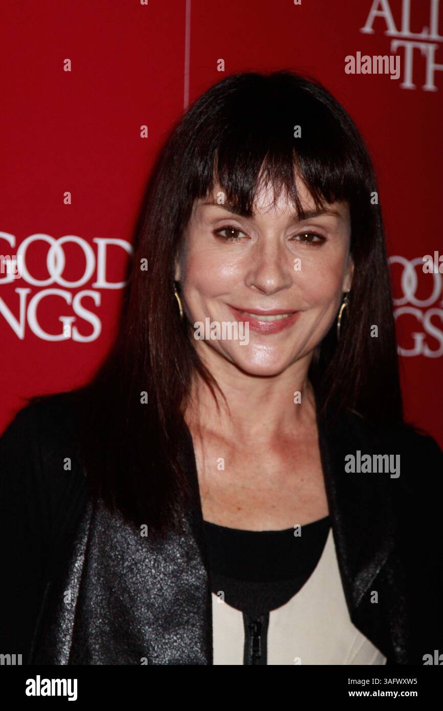 Dec. 1, 2010 - New York, New York, États-Unis - ''All Good Things'' New York Premiere. Théâtre SVA, New York. 1 décembre 2010.photos par , photos Inc 2010.DIANE VENORA. K66331SMO(crédit image : © Sonia Moskowitz/Globe photos/ZUMAPRESS.com) Banque D'Images