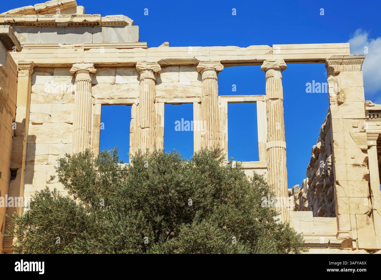 Erechtheion Temple, Acropole, Athènes, Grèce, Europe, Banque D'Images