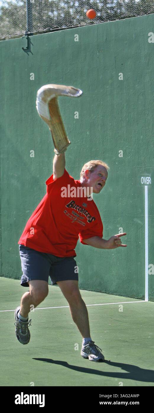 RÉSUMÉ DU RÉCIT : NEW JAI ALAI COURT 04/10/2008 2. George Vargo, (crédit image : St Petersburg Times/ZUMAPRESS.com) Banque D'Images