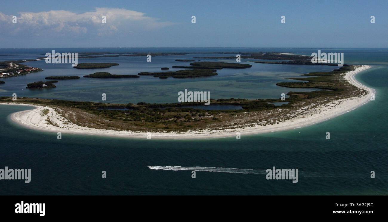 05 juin 2008 - Shell Key Preserve, Floride, États-Unis - vue aérienne de Shell Key Preserve vers le sud. Résumé : photos aériennes (crédit image : St Petersburg Times/ZUMAPRESS.com) Banque D'Images