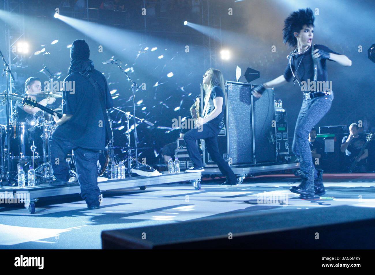 09 oct. 2009 - Athènes, Grèce - le groupe allemand Tokio Hotel se produit en direct pendant la journée MTV (Credit image : Aristidis Vafeiadakis/ZUMAPRESS.com) Banque D'Images