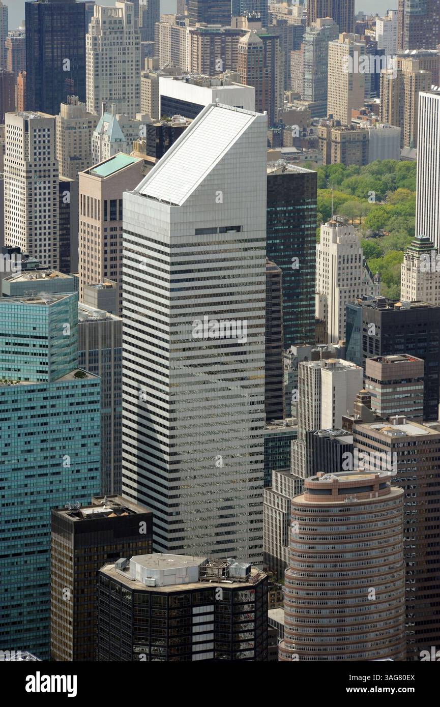 30 avril 2012 - New York, New York, U. S - une vue aérienne du Citigroup Center Building au 601 Lexington Avenue. (Crédit image : © Kevin Coughlin/ZUMAPRESS.com) Banque D'Images