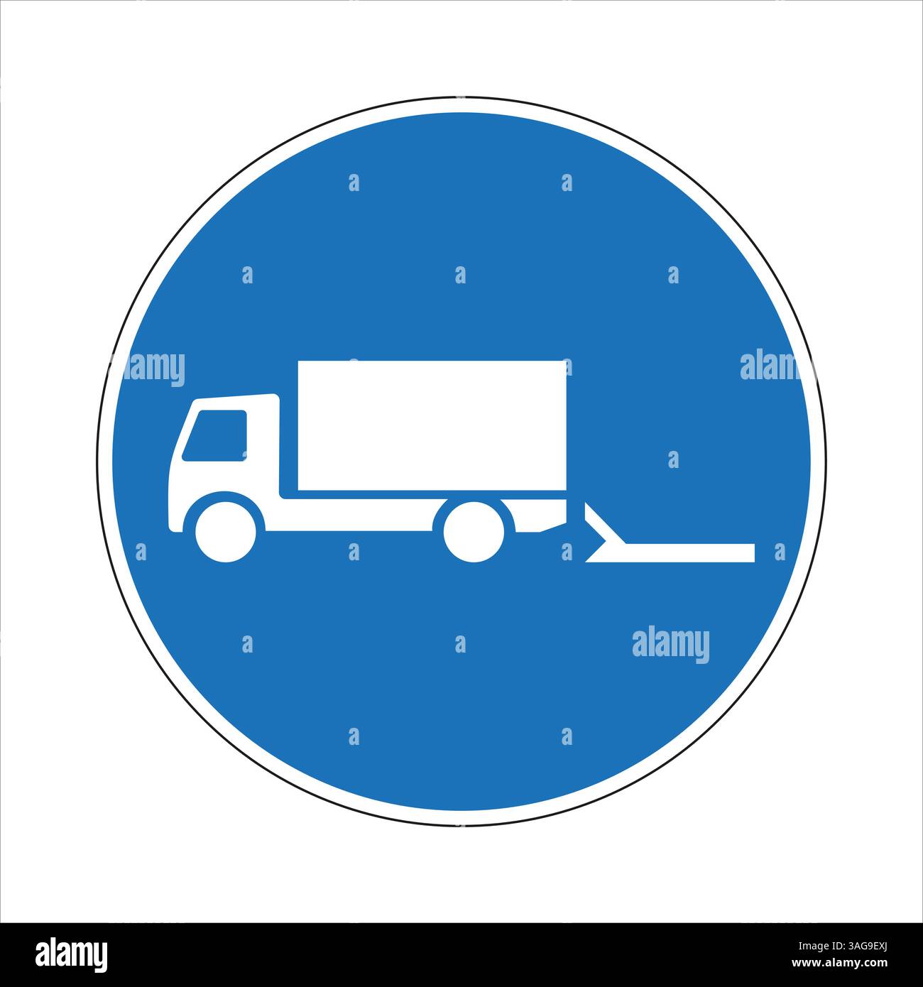 Zone de chargement des panneaux de signalisation routière Illustration de Vecteur