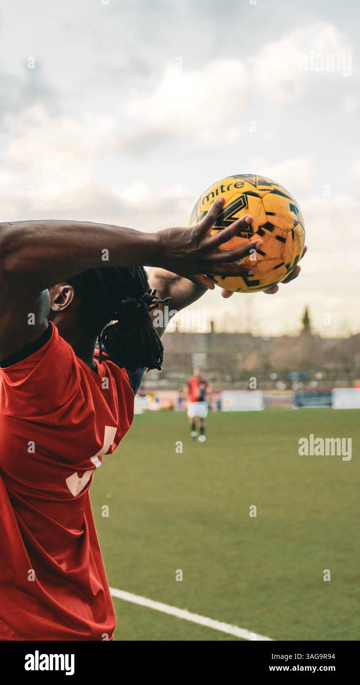 Jeu de foot Banque D'Images
