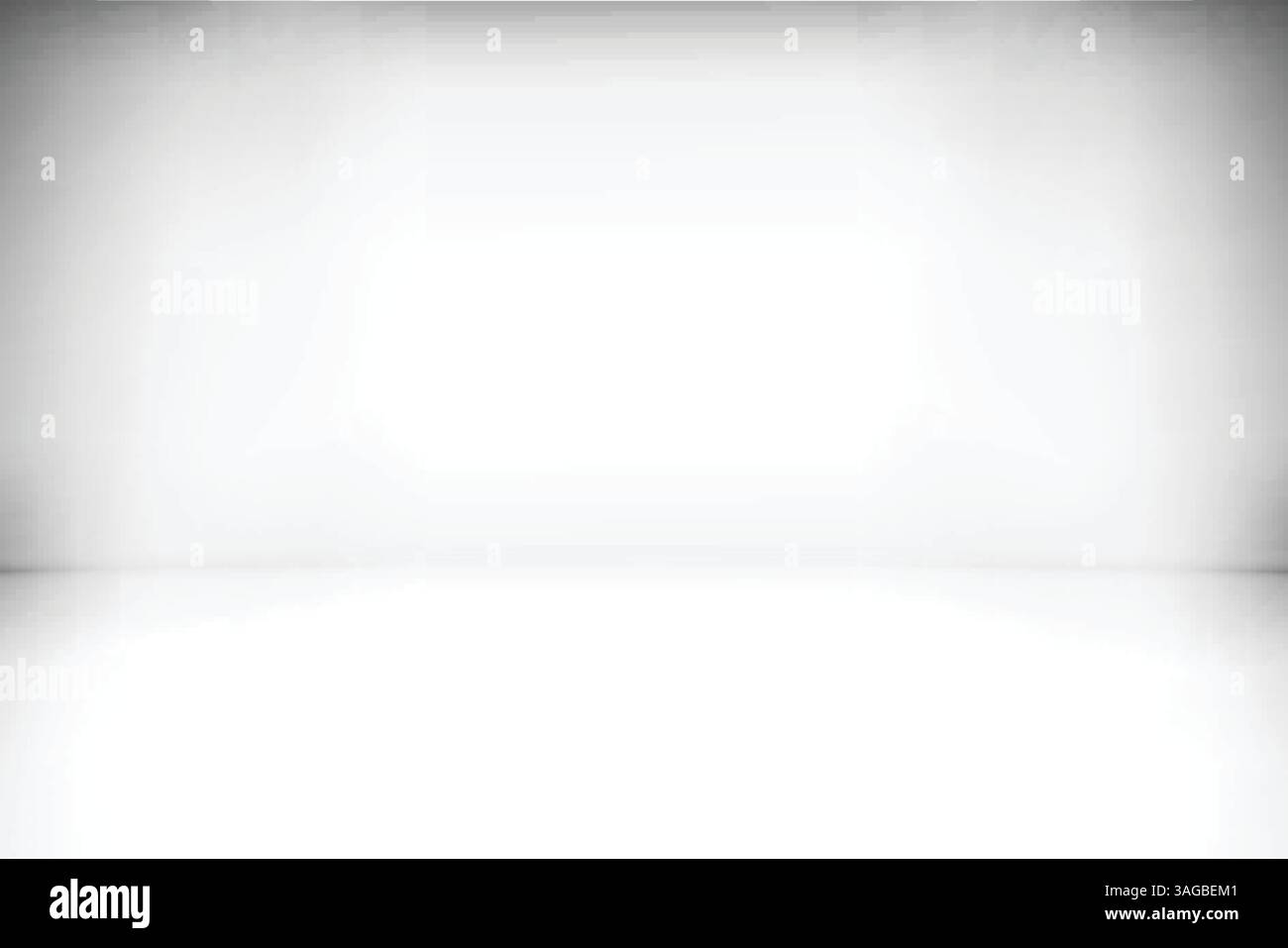 Fond intérieur gris éphémère léger avec le mur et le sol dans une pièce vide Illustration de Vecteur