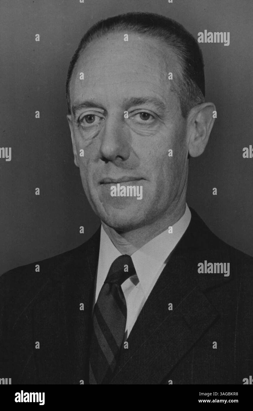 Dr Detlev W. Bronk Président de l'Université John Hopkins. 01 novembre 1948. (Photo par le département images) Banque D'Images